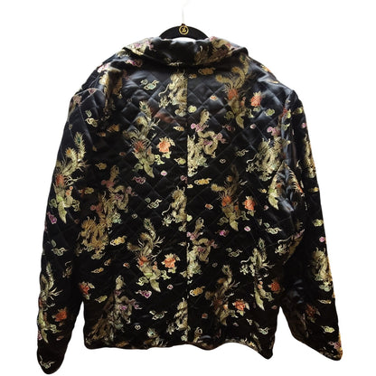 Uniform John Paul Richard VINTAGE Satin Asian Embroidery Dragon Jacket 1980s