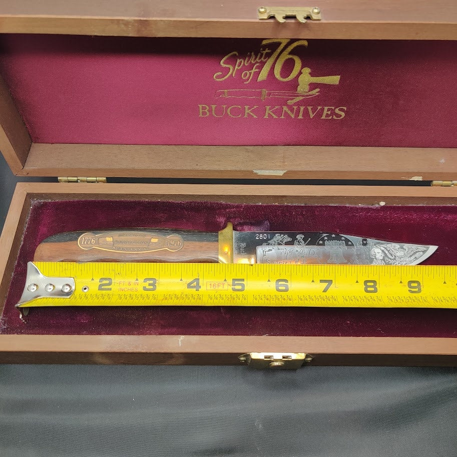 Buck #2801 Spirit of 76 Limited Edition Bicentennial Knife Set Display Case Coin