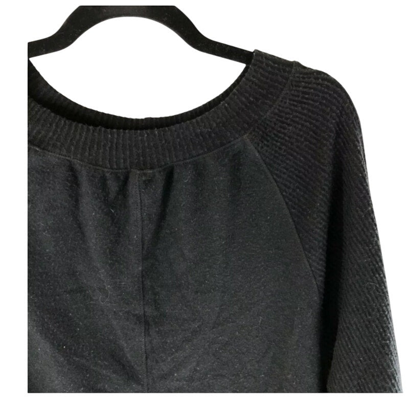 Treasure & Bond Women Sweater Ribbed Knit Scoop Neck Black Size SMALL NEW travel