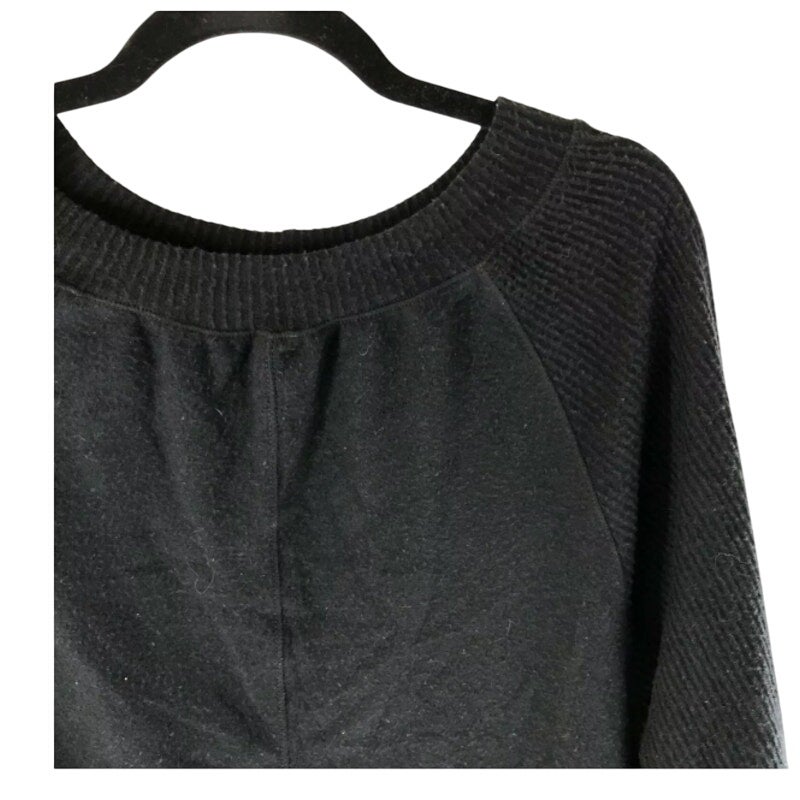 Treasure & Bond Women Sweater Ribbed Knit Scoop Neck Black Size SMALL NEW travel