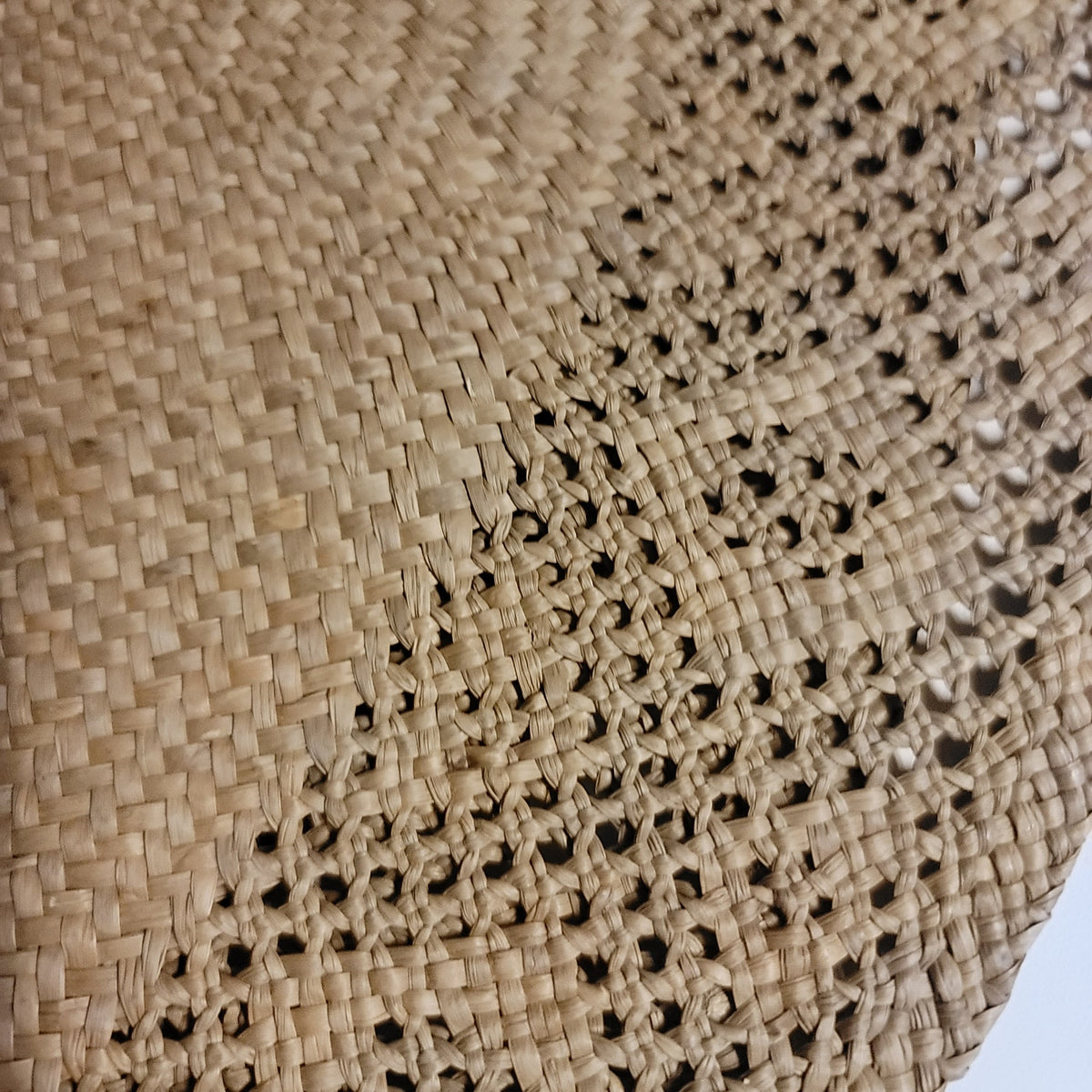 Set of 4 Vintage Woven Straw Placemats 18" x 13" Table Setting Natural boho