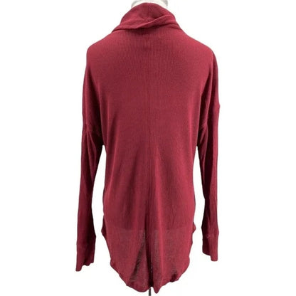Sanctuary Cowl Neck Stretchy High Low Top Sz XL/Extra Large in Burgundy NWT