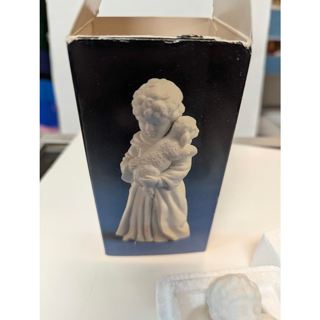 Vintage 1983 Avon Nativity Collectibles White Bisque Porcelain Angel Figurine