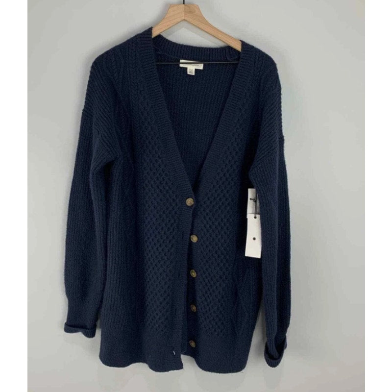 Treasure & Bond Cardigan Sweater Long Sleeve Blue xs/small oversized button up