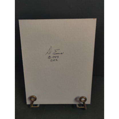 Original Blanket Flower Photograph Signed Dan Evans 1993 Matted