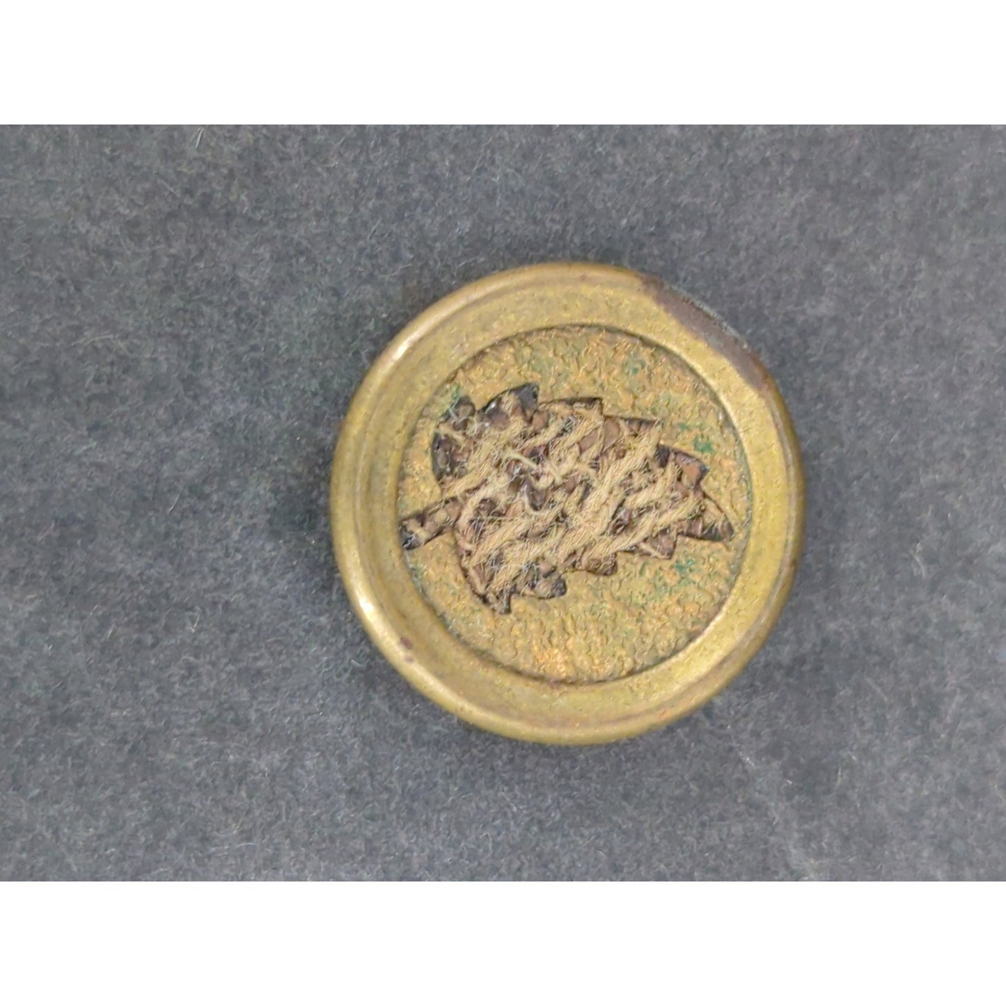 LOT UU of 10 Antique Vintage Victorian Brass Mixed Materials Buttons ESTATE FIND