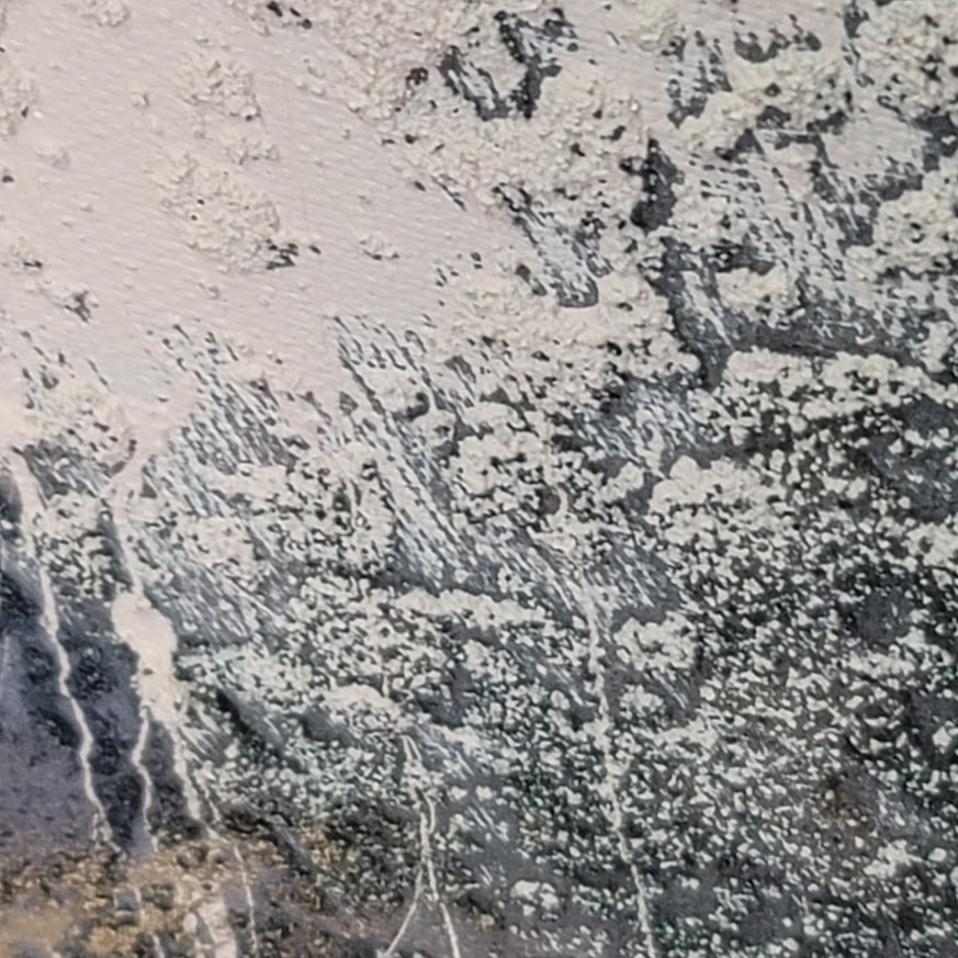 Vintage oil painting Textured abstract oil acrylic Original LEE REYNOLDS 1970s
