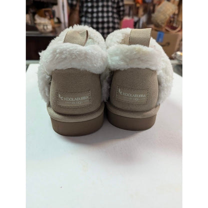 Koolaburra by UGG Burree Slippers Tan Chestnut Size 7 Faux Fur Lined