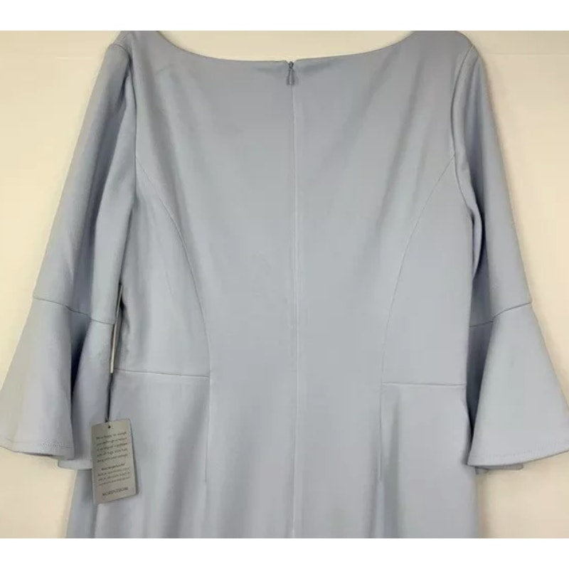 NWT Harper Rose Bell Sleeve Bateau Neck Sheath Dress in Sky Blue Size 8 $148.00