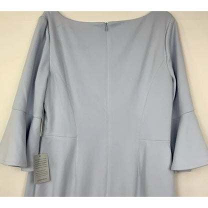 NWT Harper Rose Bell Sleeve Bateau Neck Sheath Dress in Sky Blue Size 8 $148.00