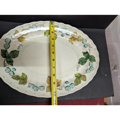 RETIRED Vineyard by Metlox Poppytrail Vernon 14" x 10" Oval Platter Serving
