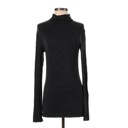 halogen turtleneck long sleeve black lightweight layer Travel SMALL NEW CASHMERE