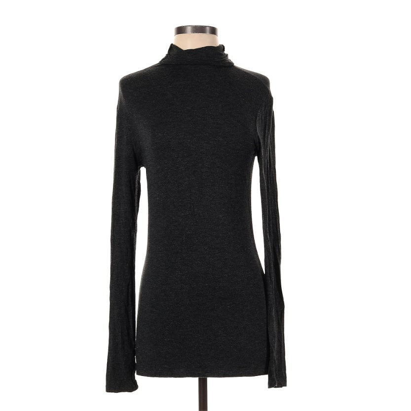 halogen turtleneck long sleeve black lightweight layer Travel SMALL NEW CASHMERE