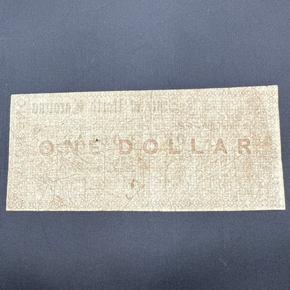 Currency Bank Note USA Paper Money State of North Carolina $1 Series 1861