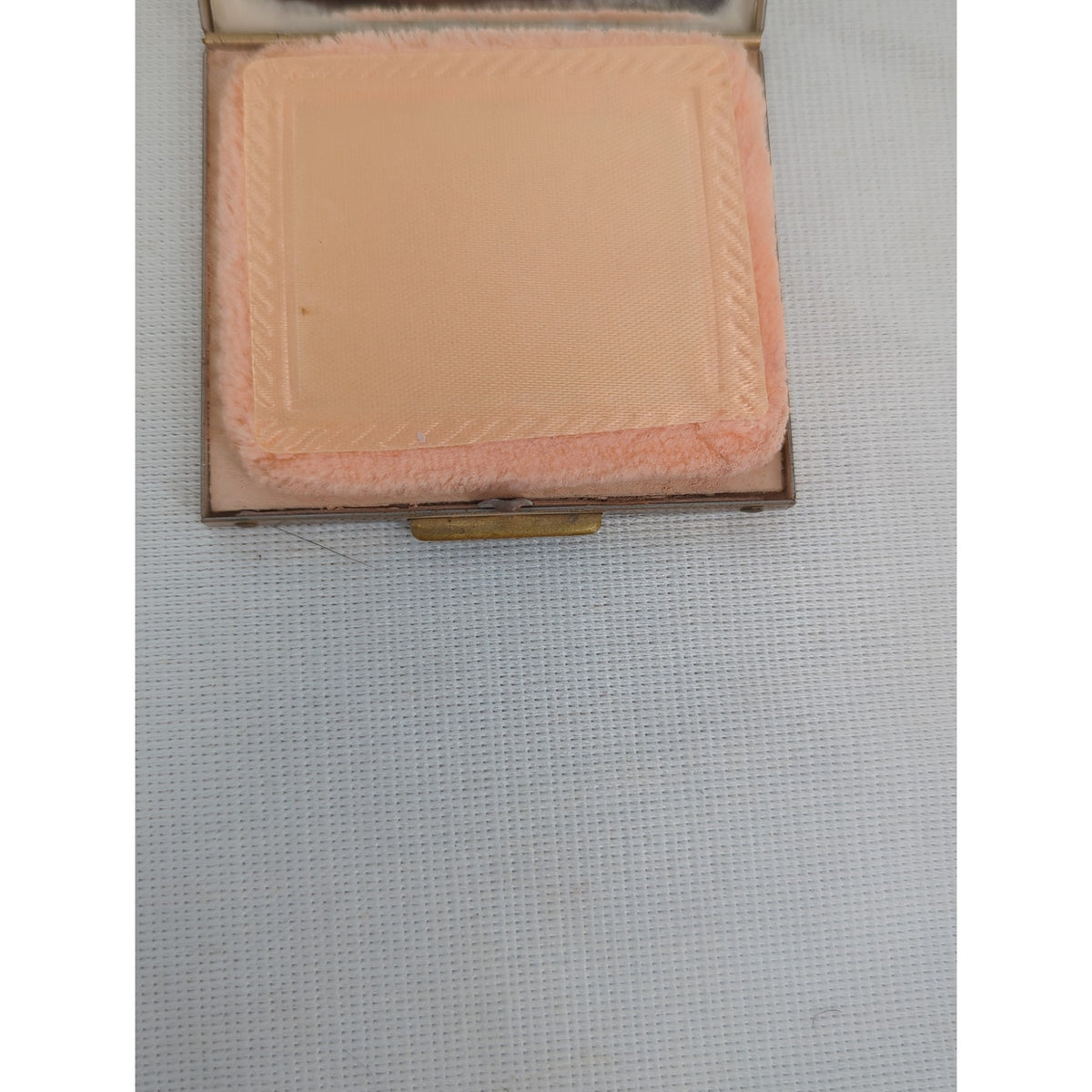 Vintage Silver Glitter / Crushed Moasic Mother-of-Pearl Compact Mirror