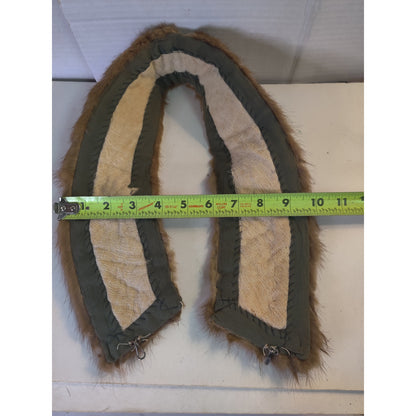 Vintage Real Fur Collar Wrap Stole Coat Collar Crafting Costume