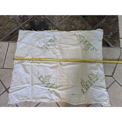 Hand embroidery linen piece