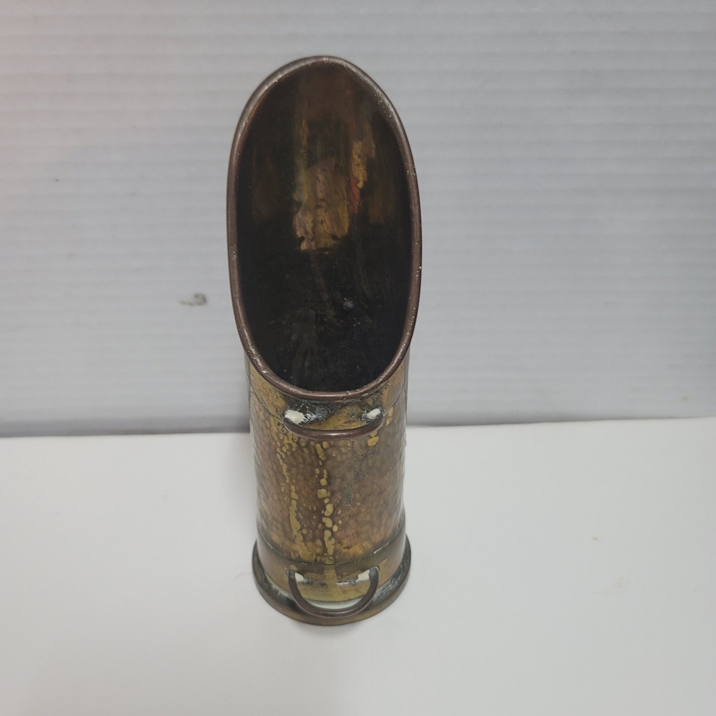 Trench art ammo Artillery Shell Scoop Vessel Flower 1940s