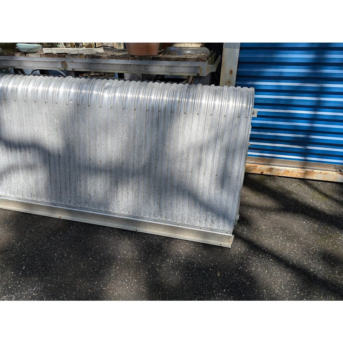 Aluminum VINTAGE awning 9.5 feet Wall brackets and channel