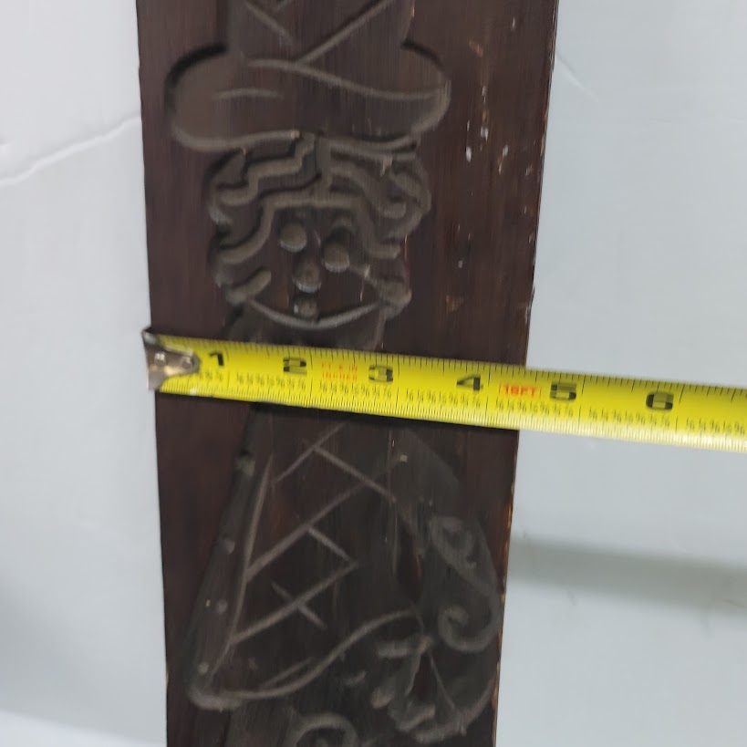 Vintage Dutch wooden cookie mold handmade gingerbread board Speculoos Speculaas