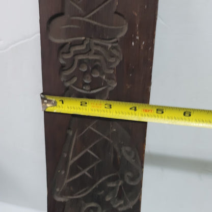 Vintage Dutch wooden cookie mold handmade gingerbread board Speculoos Speculaas