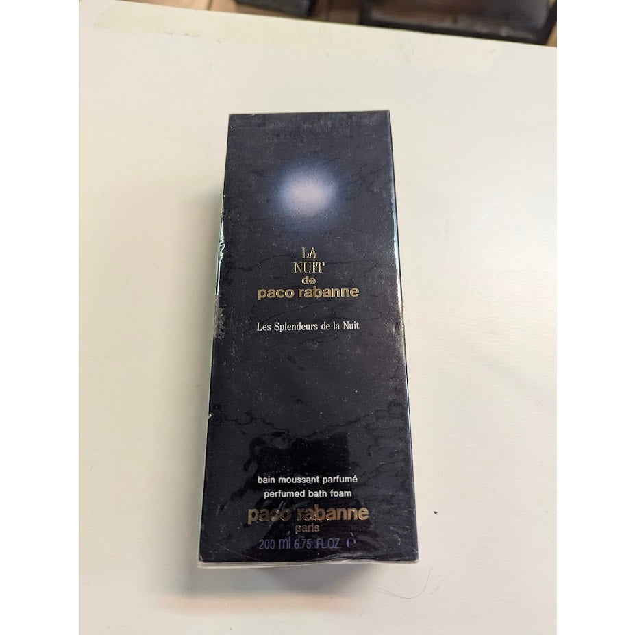 Vintage 1985 La Nuit de Paco Rabanne Perfumed Bath Foam 6.75 oz NIB Sealed