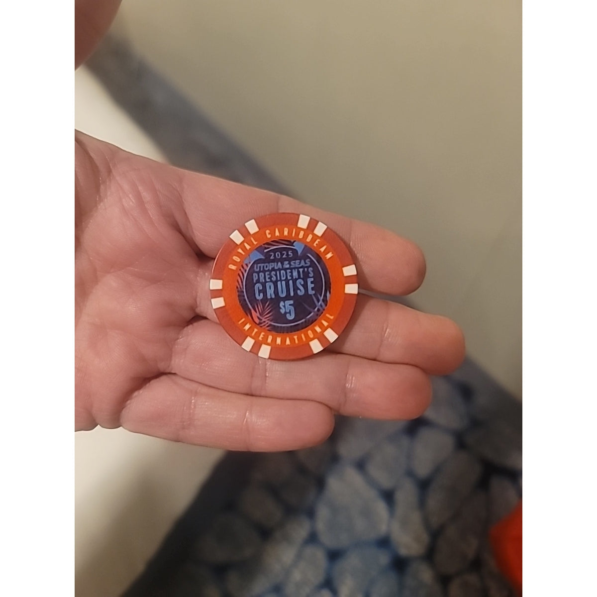 Casino Poker Chip Royal Caribbean Utopia of the Seas 2025 President’s Cruise