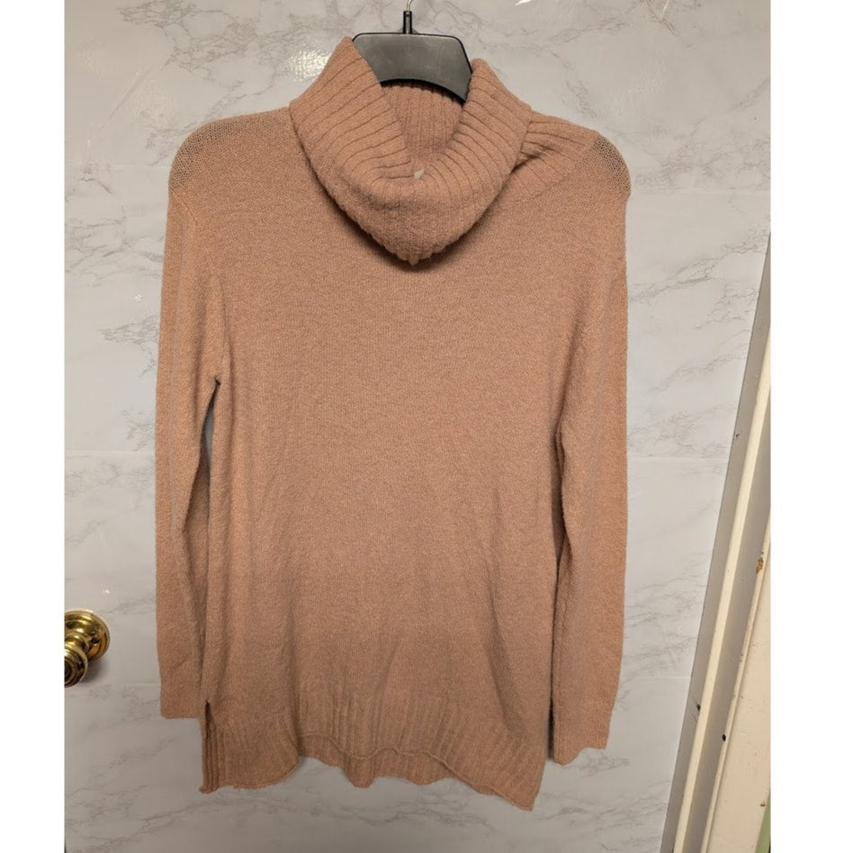 BP. Size Small turtleneck sweater long sleeve Pink Adobe Knit Casual packable