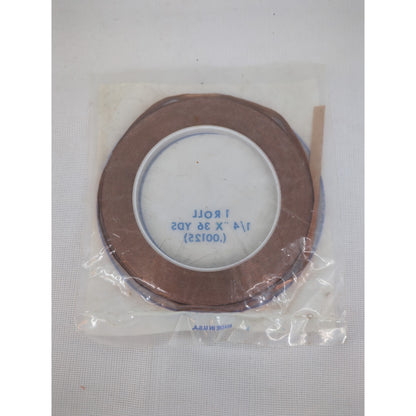 1/4 EDCO Copper Foil for Stained Glass - 1.25 mil
