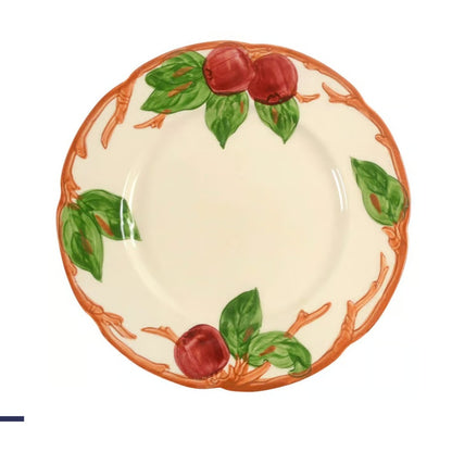 Vintage SALAD 8" Plate Apple USA Backstamp by FRANCISCAN ceramic dinnerware