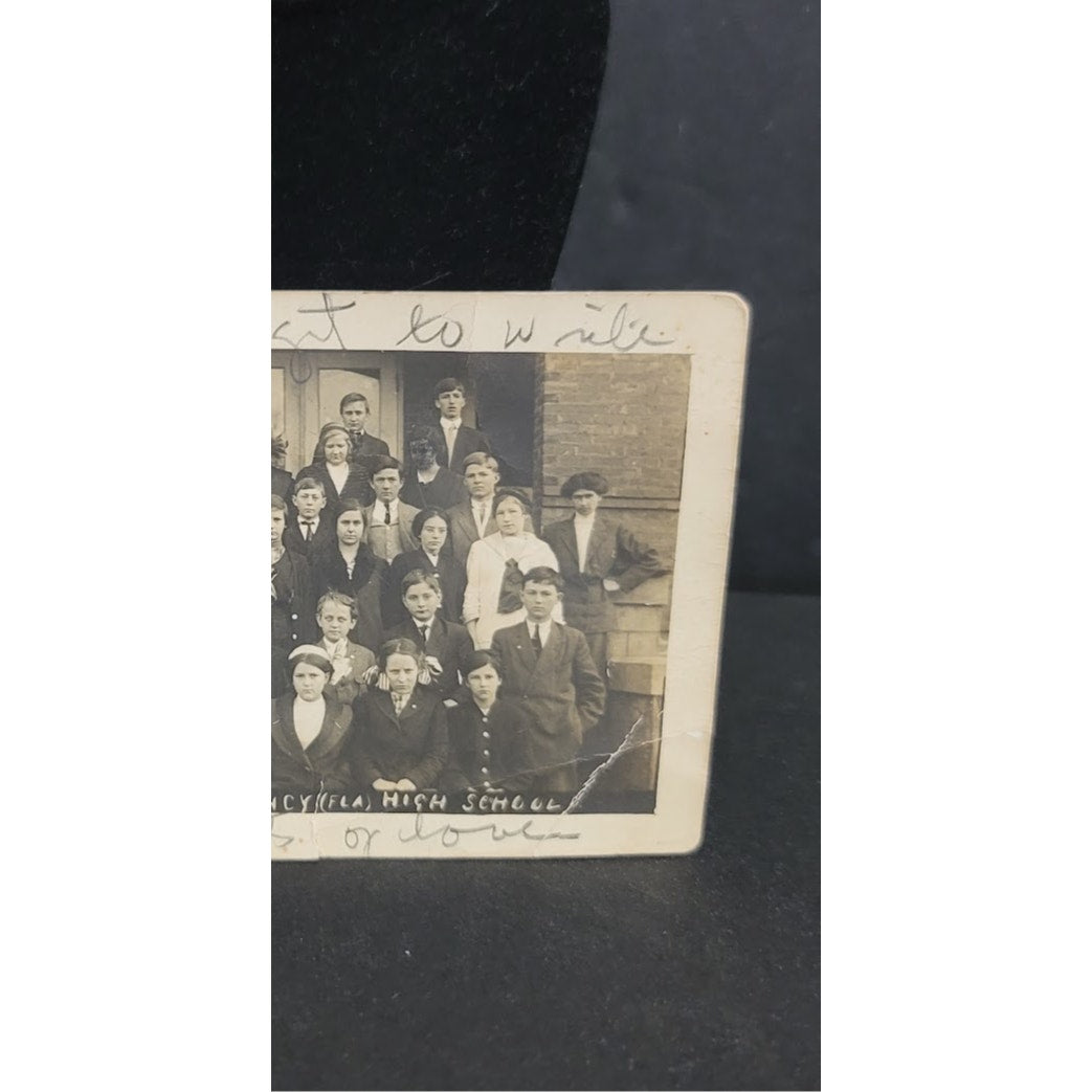 Quincy Florida High School postcard SEVENTH GRADE ROOM 1913 black white photo