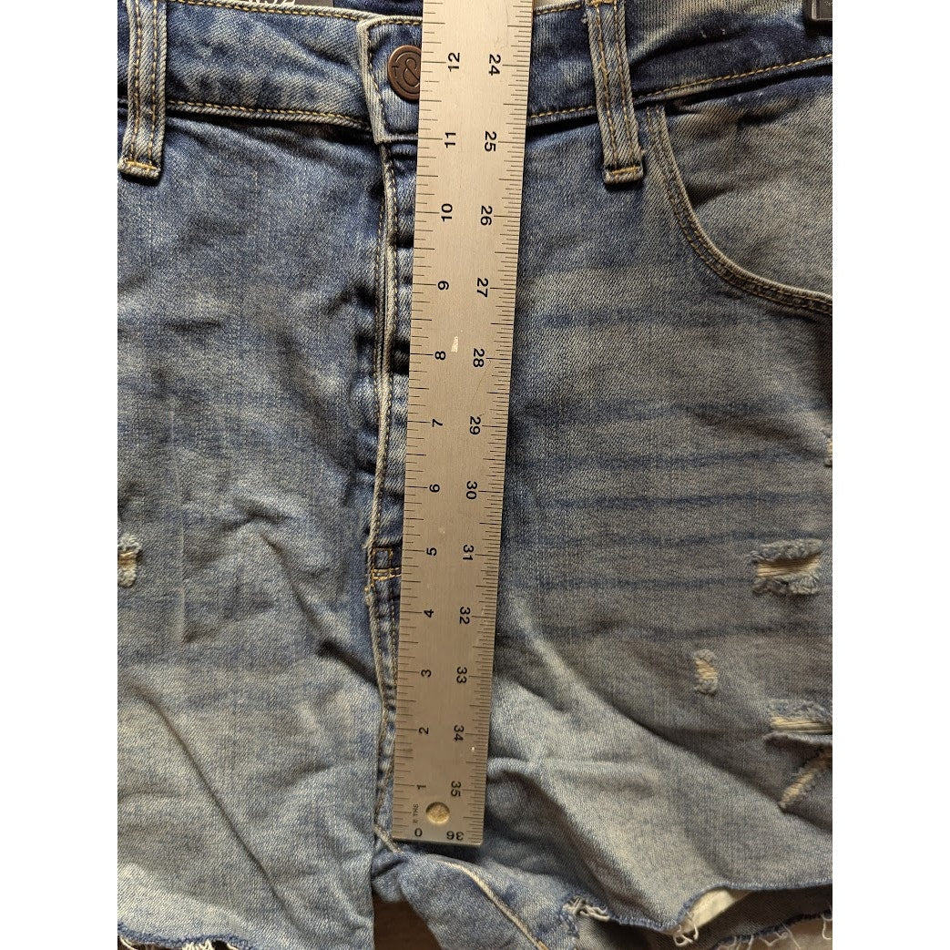 Treasure Bond Foster Boyfriend High Rise Destroyed Cutoff Jean Shorts Size 32"