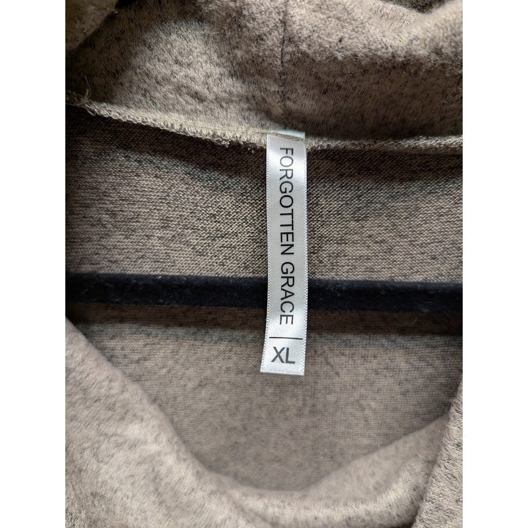 Forgotten Grace Knit Cowl Neck Sweater - Women's Size XL Oatmeal NEW turtleneck
