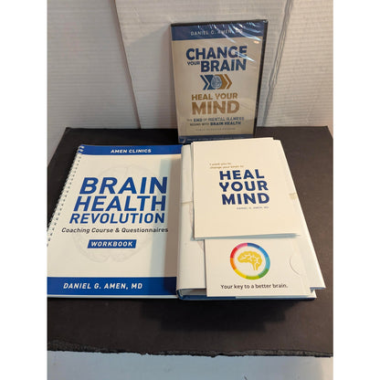 Dr Daniel Amen Change Your Brain Heal Your Mind Book & DVD Set Collection