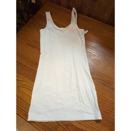 BP. White Scoop Neck Smooth Longline Tank Top Size Small NEW