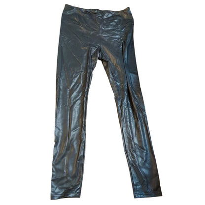 BP. Faux Leather Leggings Black High Waisted Pants Biker Moto Goth Punk Medium