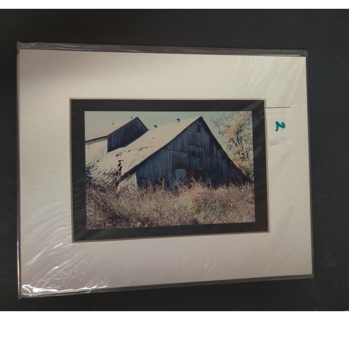 Original Rustic Barn Architecture Photograph Signed Dan Evans Matted Print