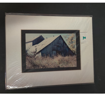 Original Rustic Barn Architecture Photograph Signed Dan Evans Matted Print