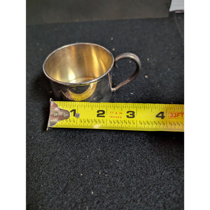 Vintage Oneida Silversmiths Silver Plated Child's Cup Baby Mug