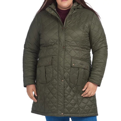 BARBOUR Jenkins Quilted Women's Jacket Size 2X $ 375 OLIVE COAT NEW