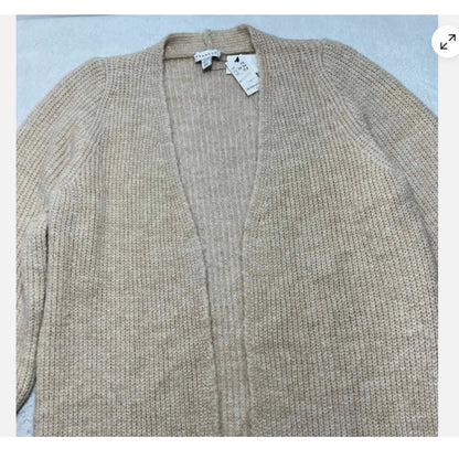 Topshop Women’s XS (0-2) Oversized Wool Blend Beige Cardigan Knit Sweater NEW