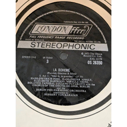 Vintage Puccini La Boheme Renata Tebaldi London Full Frequency Stereo 2-LP Box Set