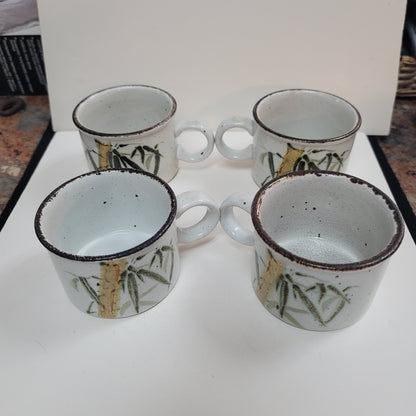 Rangoon Stonehenge Midwinter MCM service for FOUR plate bowl saucer cup bread