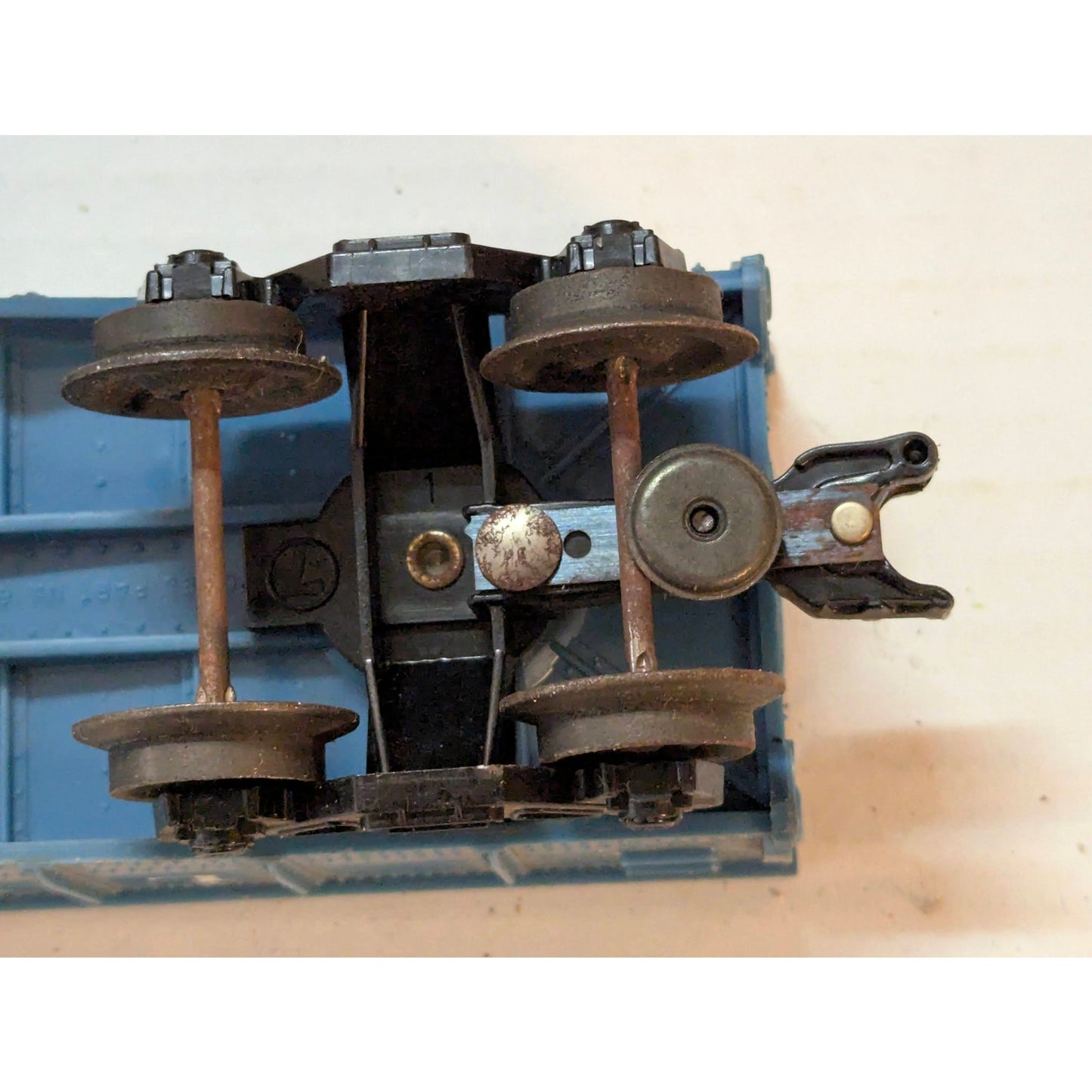 Lionel Vintage O Gauge Blue Valley Line Boxcar Train Car