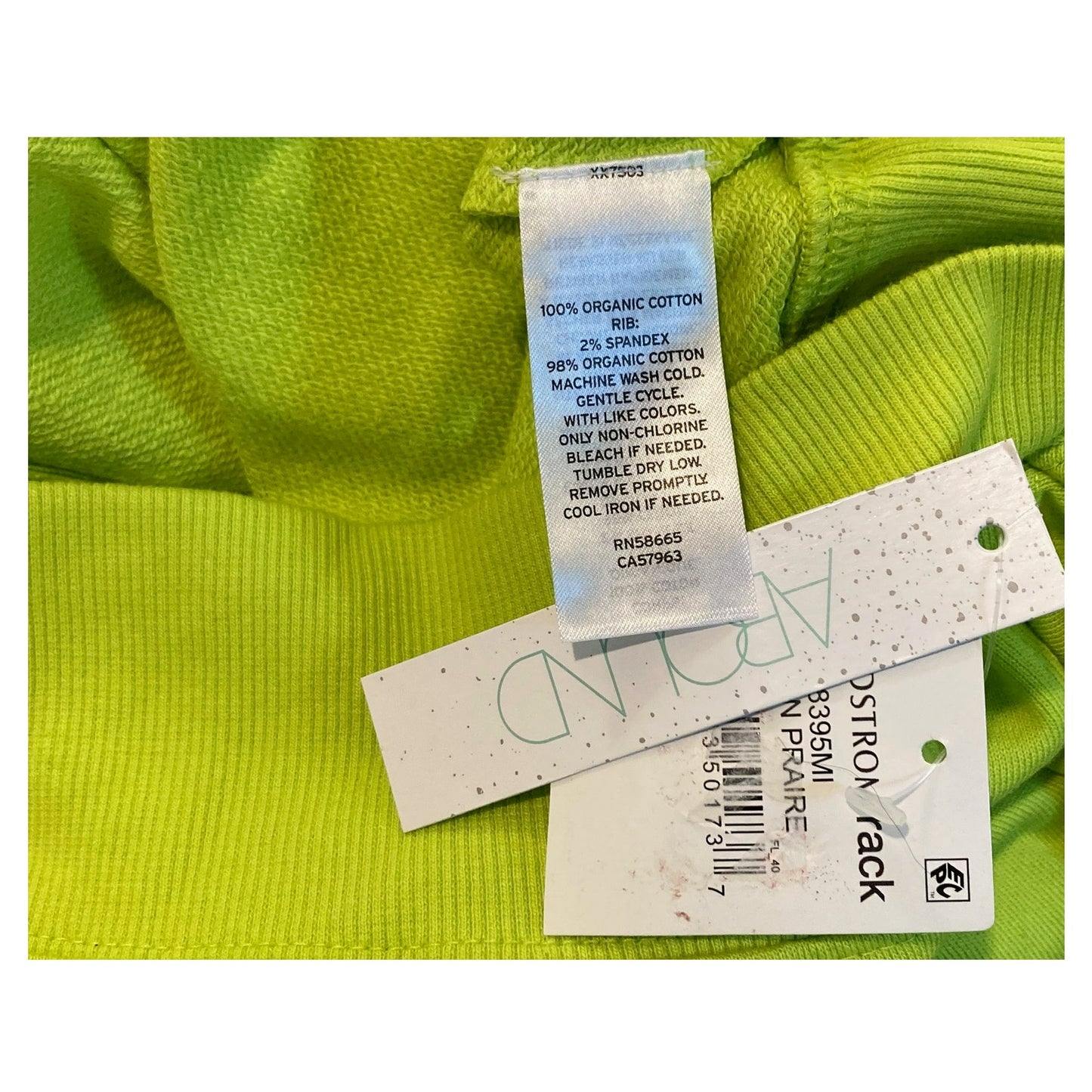 NWT Abound Crop Full Zip Long Sleeve Knit Hoodie in Green Prairie xl EXTRALARGE
