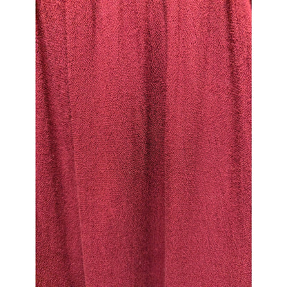 Casual XXL Maroon Spaghetti Strap Wide Leg Belted Jumpsuit Extra Extra Large