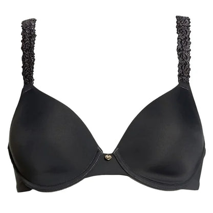 Natori Rose Dream Underwire T-Shirt Bra Sz 32DD in Coal/Black NWT