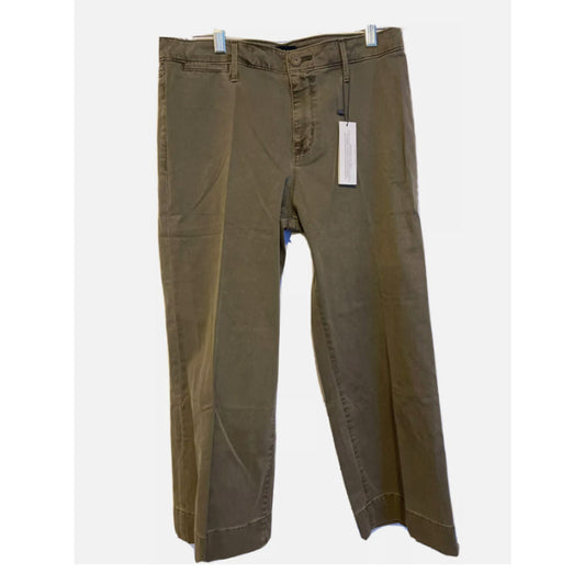 Sanctuary Wide Leg Cropped Pants Fatigue Green Women's Size 30 high Rise New $99