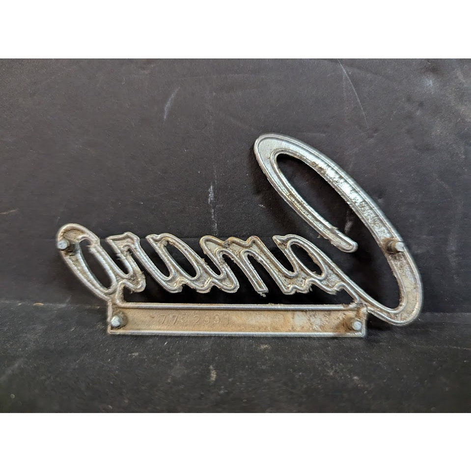 Vintage 1968-1969 #7752901 chevrolet Camaro Trunk Lid Emblem GREAT CRAFT IDEAS