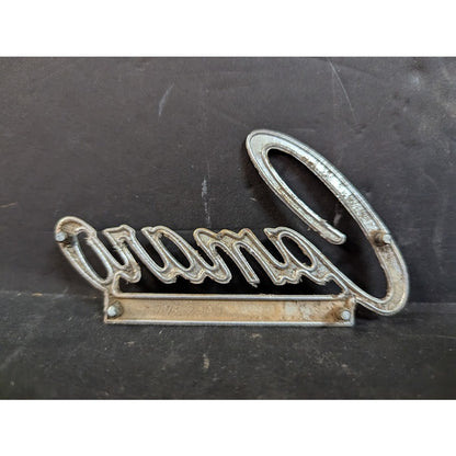Vintage 1968-1969 #7752901 chevrolet Camaro Trunk Lid Emblem GREAT CRAFT IDEAS